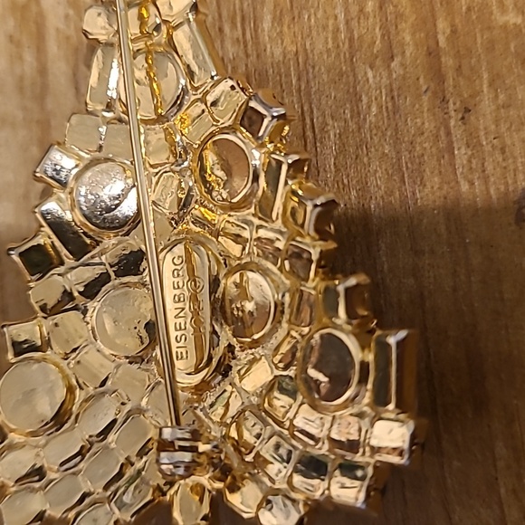 Stunning vintage Eisenberg ice Christmas tree brooch - Picture 4 of 4